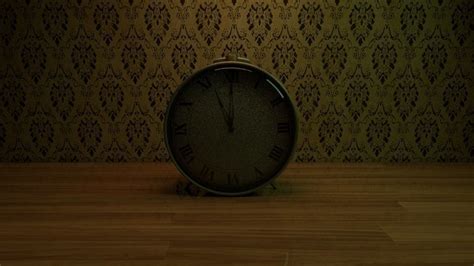 clock  horror  model cgtrader
