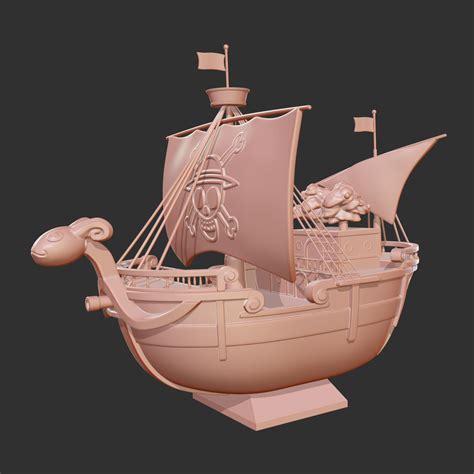 STL file One Piece Going Merry Pirates ship 🏴‍☠️・3D print object to ...