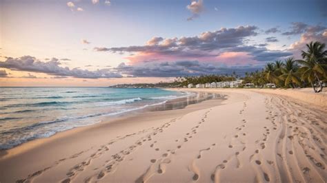 Premium AI Image | Beautiful Colombian Beach White Sand Palm Trees