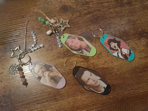 custom character themed keychains etsy