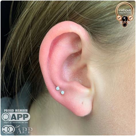 Ear Lobe Piercings – Inkhaus Tattoo and Piercing