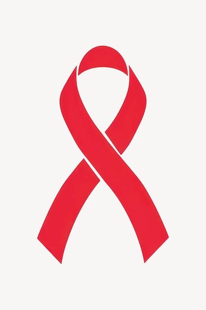 Premium Vector | Red ribbon awareness symbol