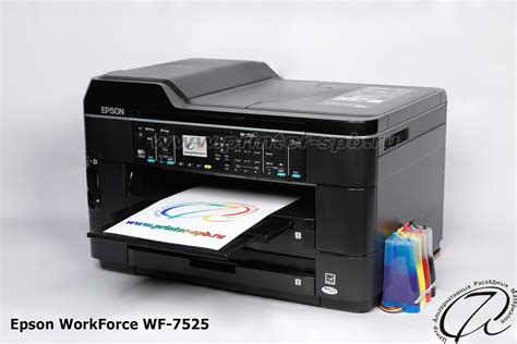 Epson WorkForce WF-7525: МФУ с СНПЧ А7 класса СТАНДАРТ | Фотография