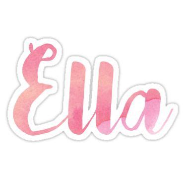 Ella Sticker by ampp | Stickers, Name stickers, Cool letters