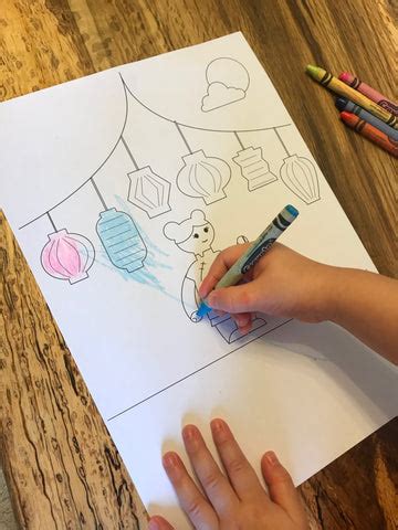 FREE PRINTABLE - Mid Autumn Festival coloring page – LittleBean's Toy Chest