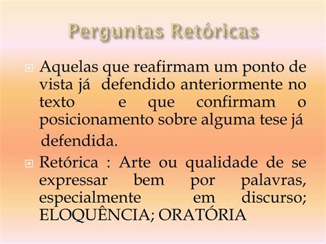 O Que É Uma Pergunta Retorica