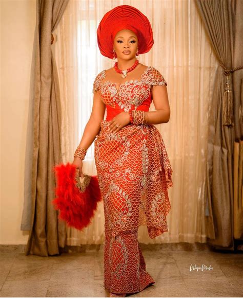 red  gold dress  nigerian traditional igbo wedding etsy canada
