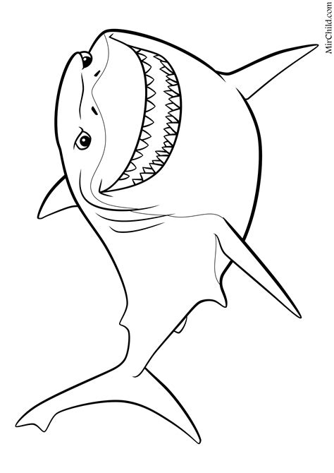 Рыба молот раскраска (Большой выбор фото!) - drawpics.ru