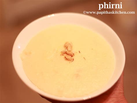 Phirni Recipe | Firni Recipe - Papitha's Kitchen