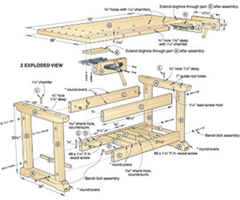 Workshop Bench Design Plans PDF Woodworking