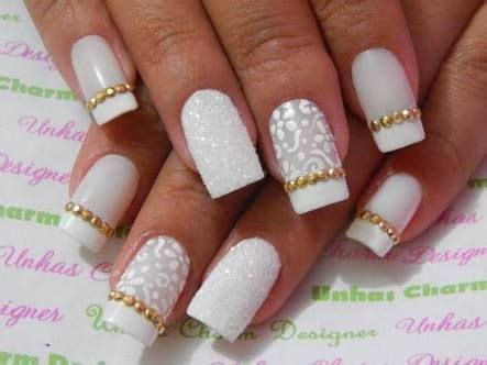 Modelo De Unha Para Madrinha De Casamento - Decoração De Unhas Para Madrinha De Casamento - Últimas Decoração