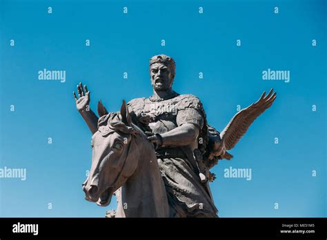 Polotsk, Belarus. Monument To Vseslav Of Polotsk Or Vseslav ...
