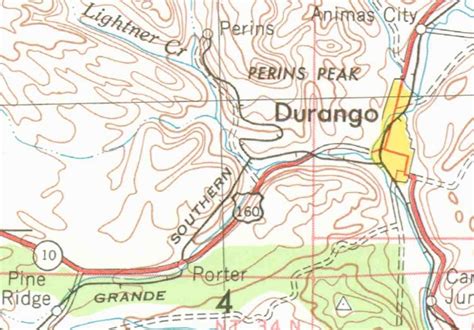 Durango History via Topo Maps