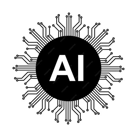 Premium Vector | AI Technology Icon Artificial Intelligence and Machine