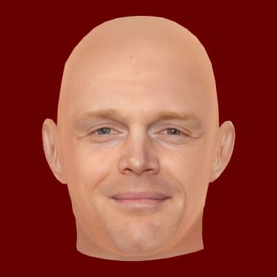 Bill Burr Head - Low Poly Head for Game Low Poly 3D Model by Nammichael