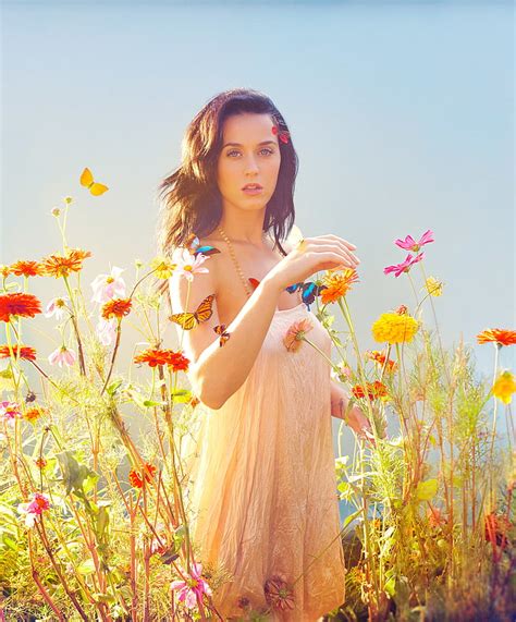 HD wallpaper: Katy Perry, singer, brunette, women outdoors, flower ...