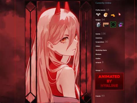 Арт Макима - Человек Бензопила для профиля Steam скачать на VSThemes.org
