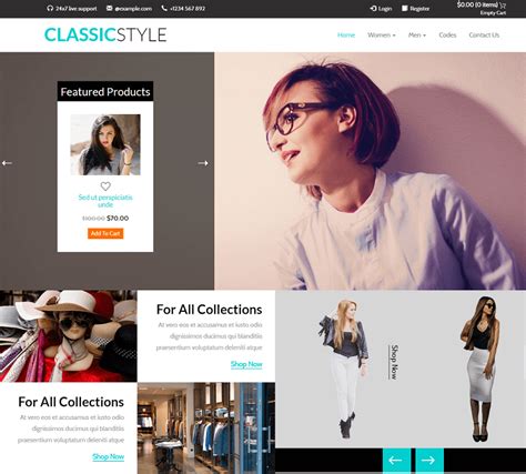78 Best Free Ecommerce Html Website Templates 2021