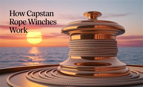 capstan rope winches work step  step explanation