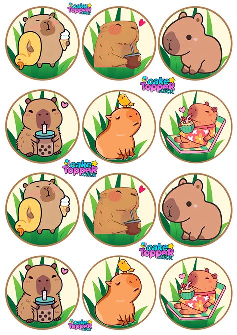 Adesivos De Capivara Para Imprimir - 6