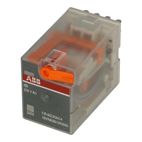 CR-M230AC4 | 1SVR405613R3000 | CR-M230AC4 | ABB PLUGGABLE Relay 4 C/O ...