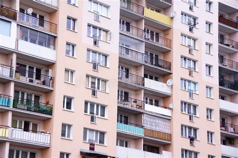 Apartment block in Poland stock photo. Image of architecture - 109999572