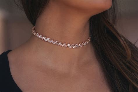 Diamond Choker CZ Choker Fancy Choker Necklace Prom Jewelry - Etsy