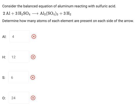 Solved Consider the balanced equation of aluminum reacting | Chegg.com