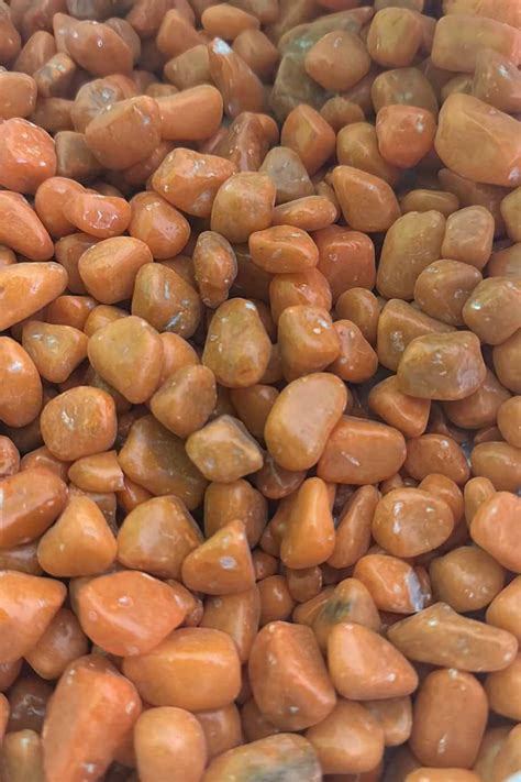 buy orange colored stones garden decor plantshopme