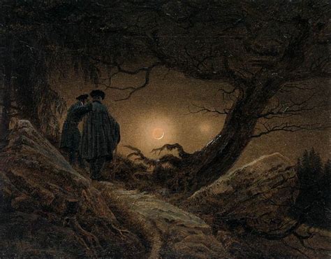 Two Men Contemplating the Moon c.1819 | artble.com