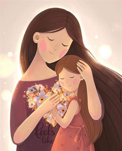 Pin by Tetyana Kovalenko on день матері | Mother daughter art, Mothers ...