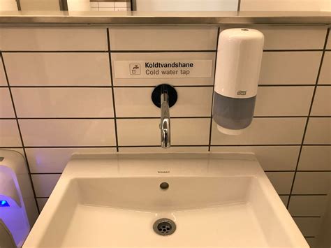 This cold water tap at Copenhagen airport, that allows you to refill ...