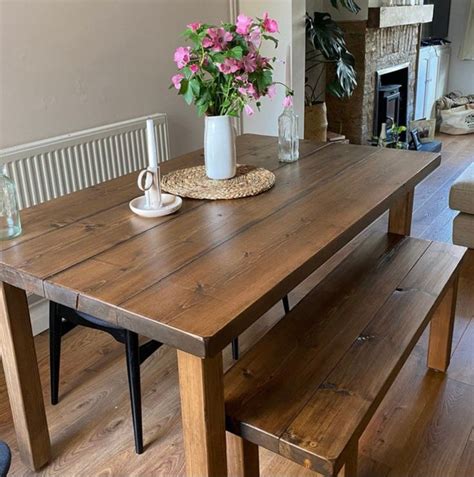 The Chunky Interior Farmhouse Table / Wooden Table / Kitchen Table ...