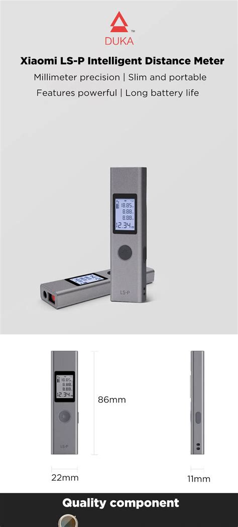 Xiaomi Duka LS-P 40m Laser Range Finder | GearVita