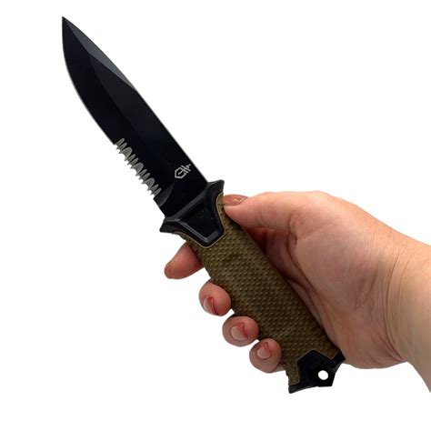 Нож Gerber Strongarm с серрейторной заточкой (Песок) Купить - Интернет ...