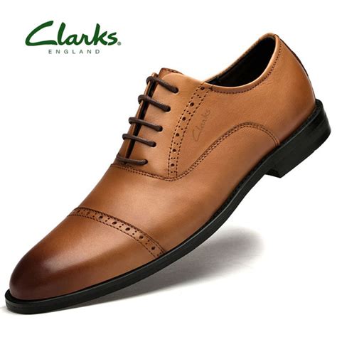 Туфли Мужской Clarks Воловья кожа, размер 43 Каблук + платформа броги ...