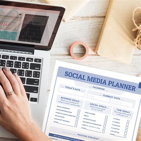 Social Media Planner Marketing Planner Monthly Planner, Blog Planner ...