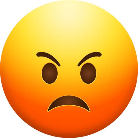 angry face emoji    iconduck