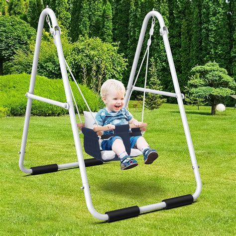 Amazon.com: Hapfan Toddler Swing, Baby Swing with Heavy Duty Foldable