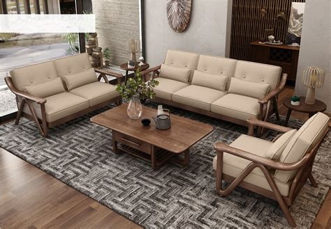 Teak Wood Sofa Set Designs Images | Baci Living Room