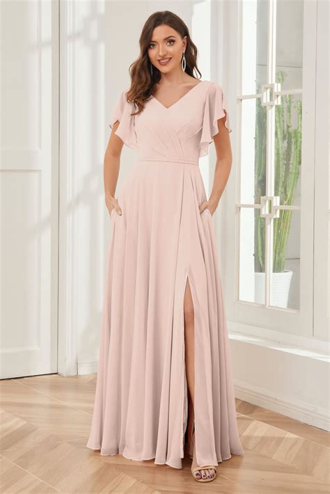 Pearl Pink Bridesmaid Dresses