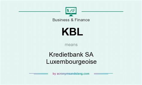 kbl kredietbank sa luxembourgeoise  business finance