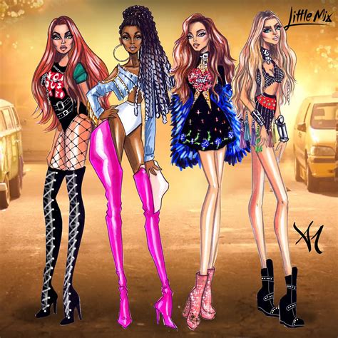 Little Mix -Power - by Armand Mehidri | Fashion sketches, Fashion ...