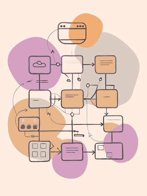 system diagram vectors illustrations