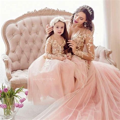 Photo Shoot Mother and Daughter Dresses Blush Matching Dresses Photo ...