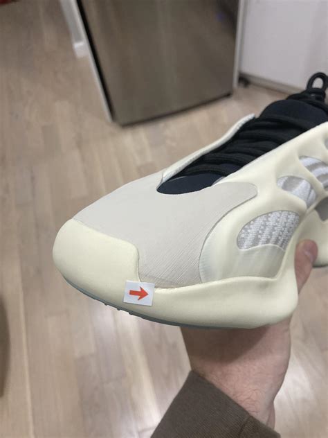 I bought these new from adidas, came with sticker pointing to defect ...