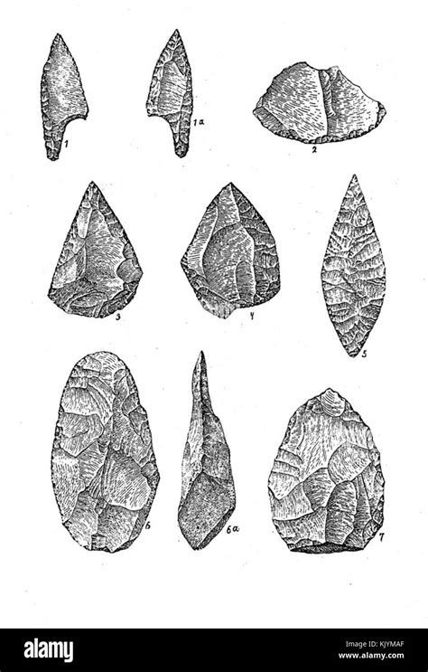 miscellaneous stone tools stock photo alamy