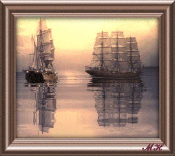 Корабли в море - Картинки анимации
