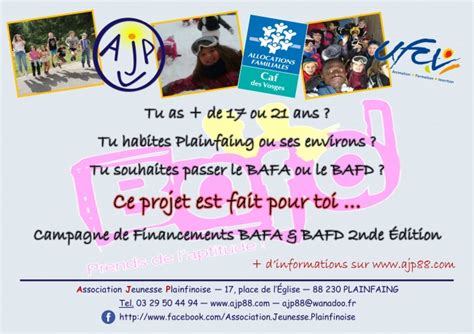 bafa bafd association jeunesse plainfinoise