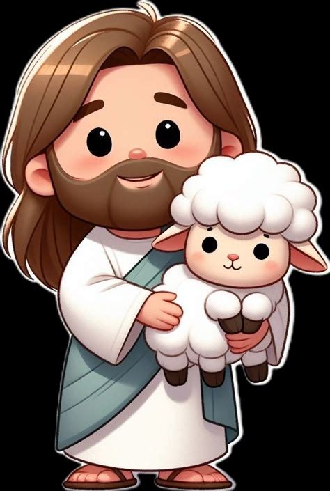 Jesus Com Ovelha Desenho Png